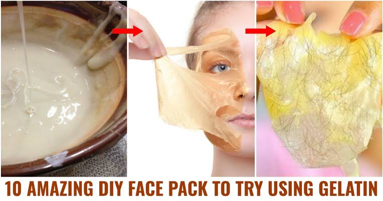 Gelatin and rose water to get rid of pimples