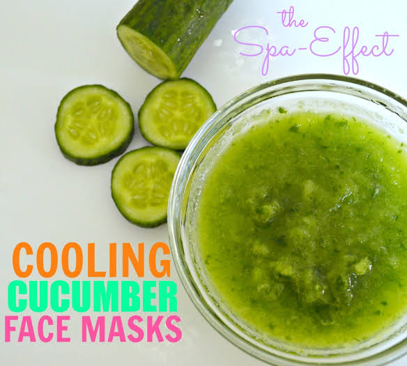 Treating skin problems with recipes from cucumber, orange and green tea