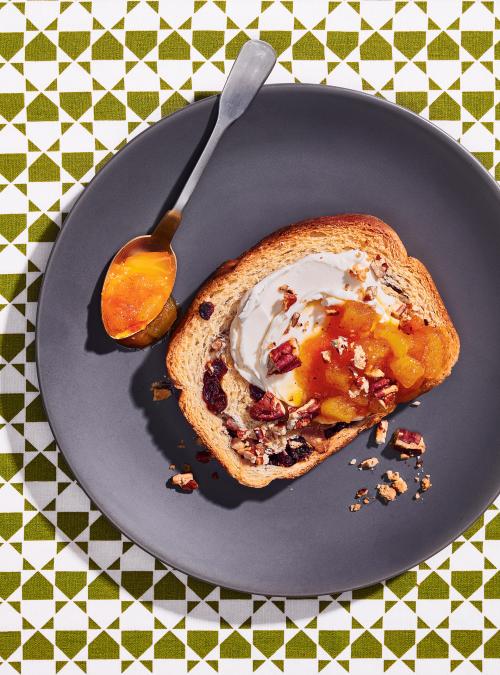 Carrot cake jam toast