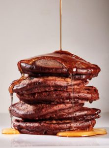 Double chocolate pancakes