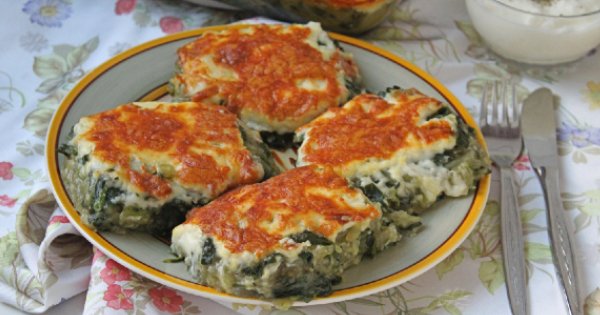 Baked Spinach with Cheddar Cheese Recipe