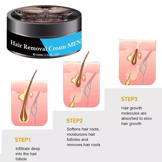 Remove and reduce excess hair in the sensitive area