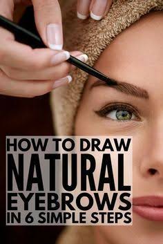 6 steps to drawing eyebrows