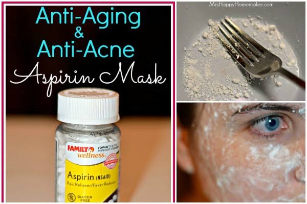 Aspirin and honey face mask