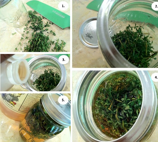Thyme mixtures for the skin and cosmetic recipes