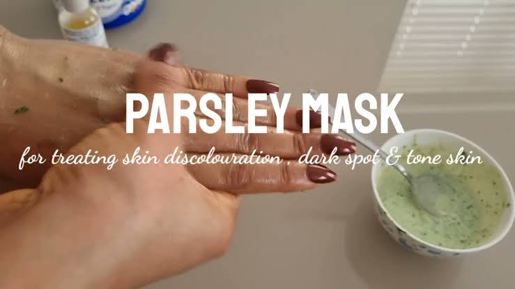 Parsley Mask for Hand Stains   