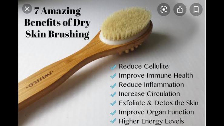 Benefits of using a dry body brush on your skin and body