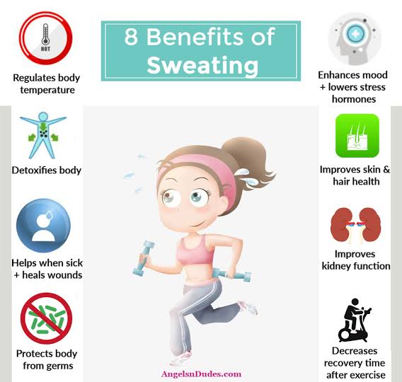 Benefits of sweating for the body