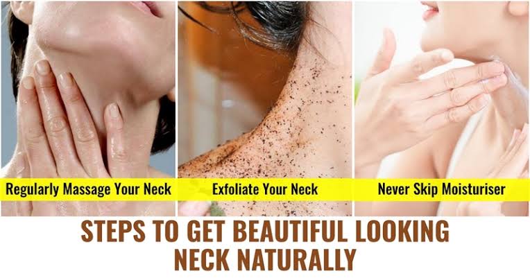 How do you take care of the neck and neck area in a natural way?