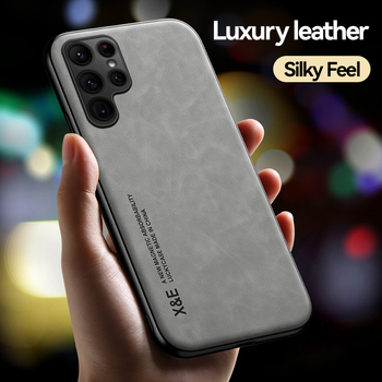 Luxury Leather Magnetic Case for Samsung