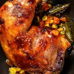 Turkey leg in the oven