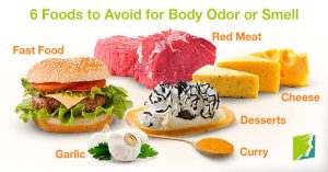 Foods to get rid of bad body odor