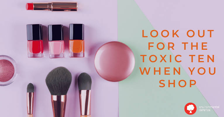 How do you protect your skin from toxic substances in makeup products?