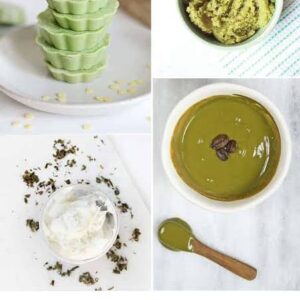 Matcha tea.. 4 recipes for skin and hair care