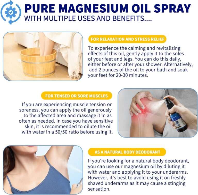 Magnesium Oil Benefits & How to Use It