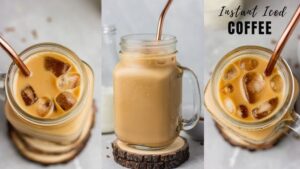 The easiest way to make cold coffee with milk.