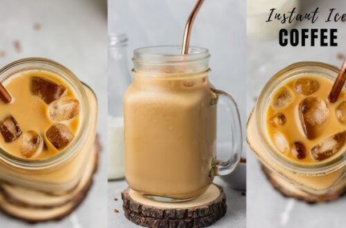 The easiest way to make cold coffee with milk.